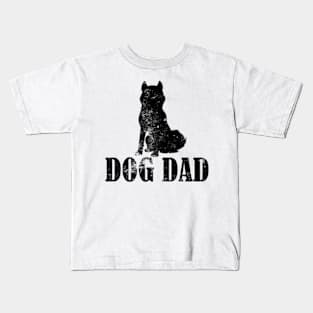 Siberian Husky Dog Dad Kids T-Shirt